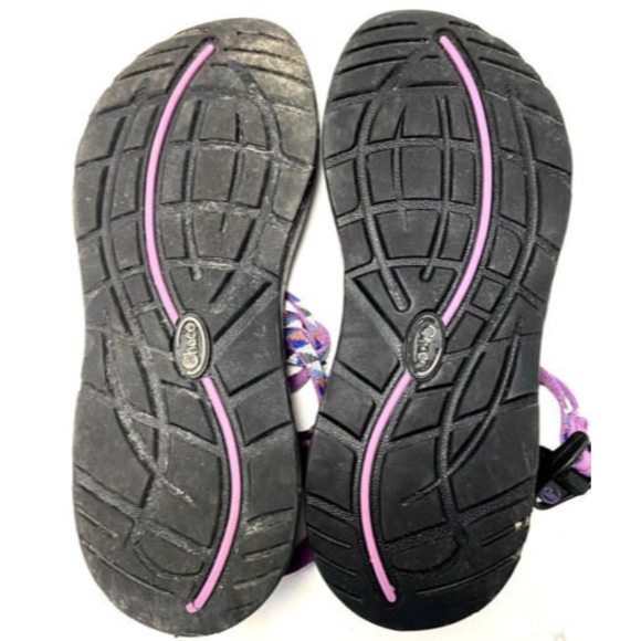 Chaco ZX2 Blue Pink Strapped Slingback EcoTread Sandals Womens Size 9 - Picture 11 of 11